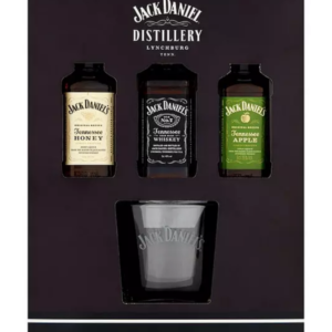Jack Daniel’s Whiskey Trio and Glass Gift Set