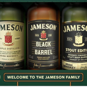 Jameson Irish Whiskey Miniature Gift Set 3x5cl